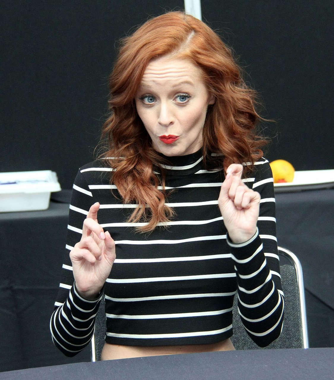 Lindy Booth Librarians Press Conference Comic Con New York