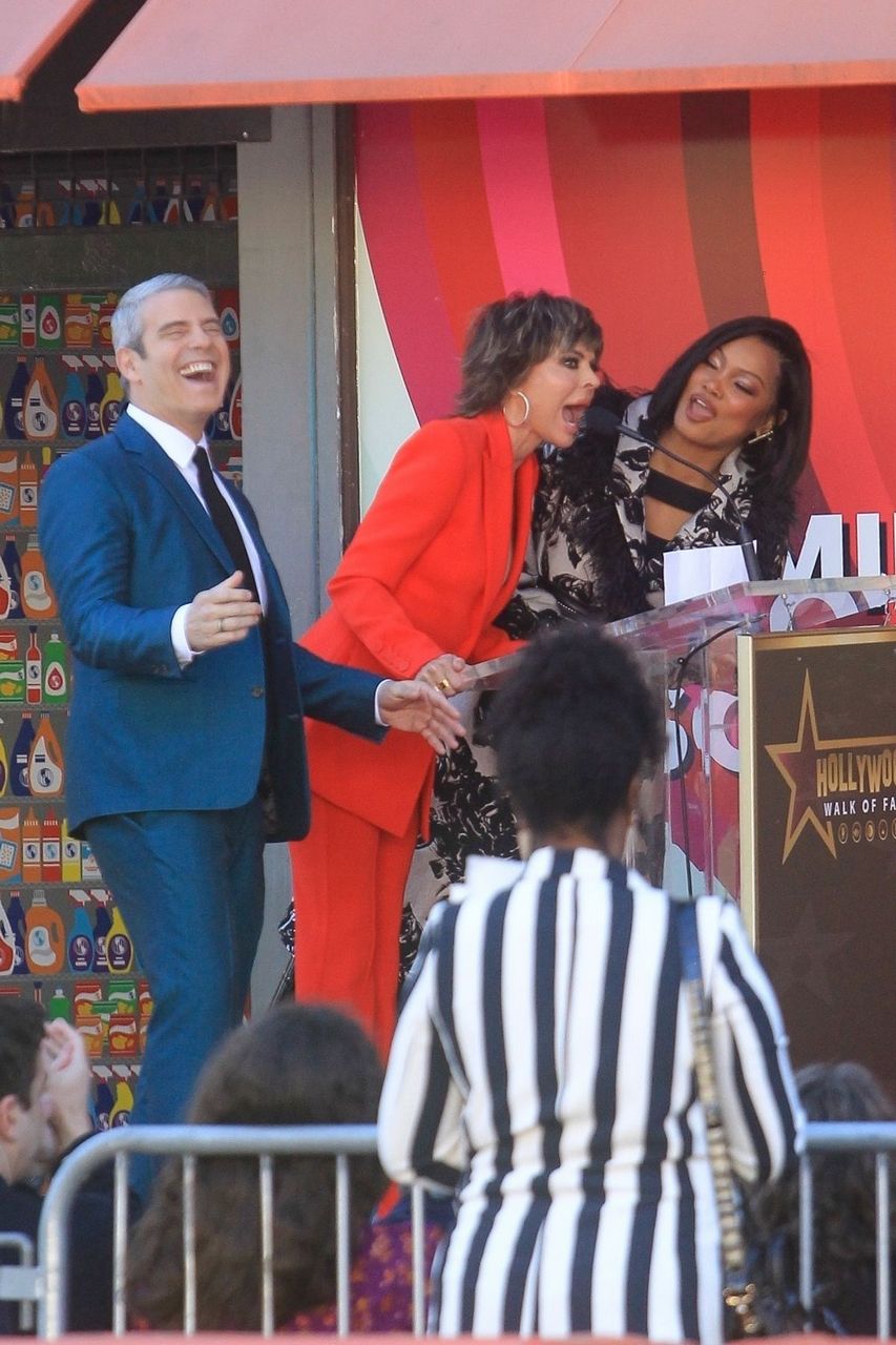 Lisa Rinna And Garcelle Beauvais Andy Cohen S Walk Of Fame Event Hollywood