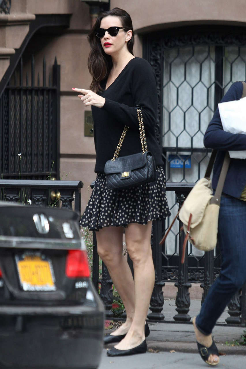 Liv Tyler Leaves Her Apartment New York