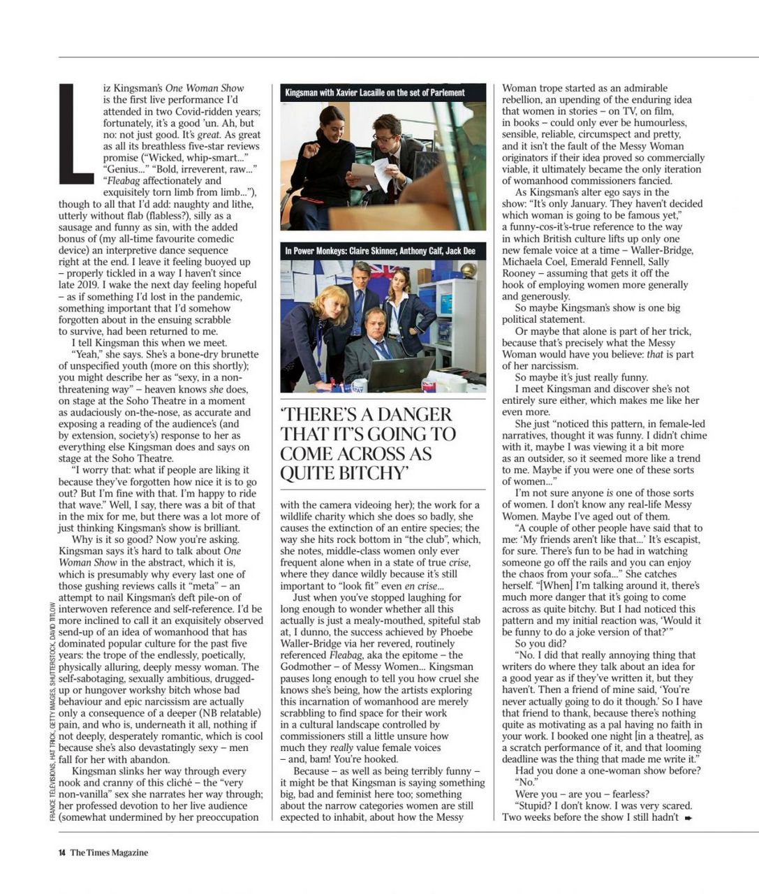 Liz Kingsman For Times Magazine February