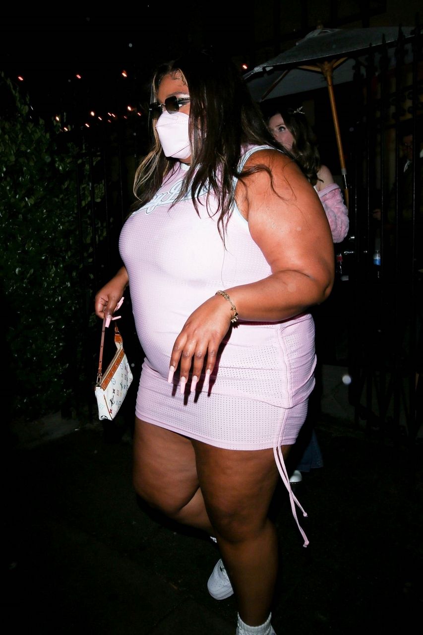 Lizzo Arrives Benny Blanco S 34th Birthday Party West Hollywood