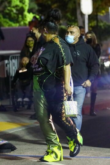Lizzo Arrives Harry Styles Love Tour Concert Forum Los Angeles