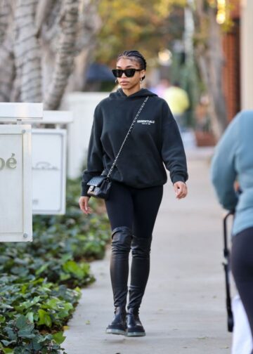 Lori Harvey Out Shopping On Melrose Place West Hollywood