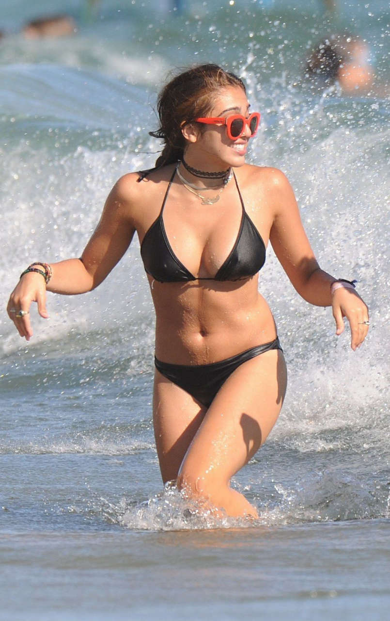 Lourdes Leon Black Bikini Beach Cannes