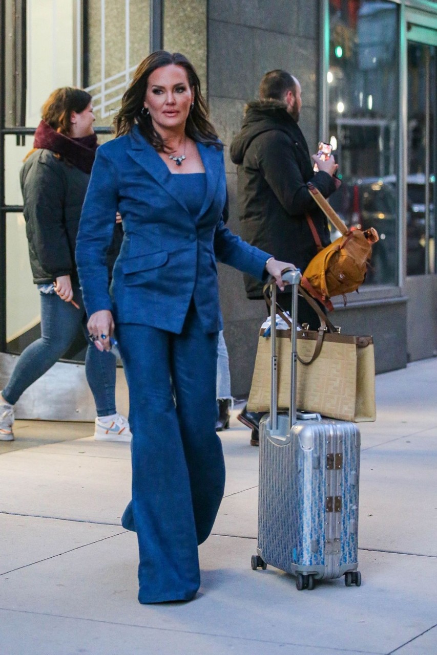Luann De Lesseps Leaves Her Hotel New York