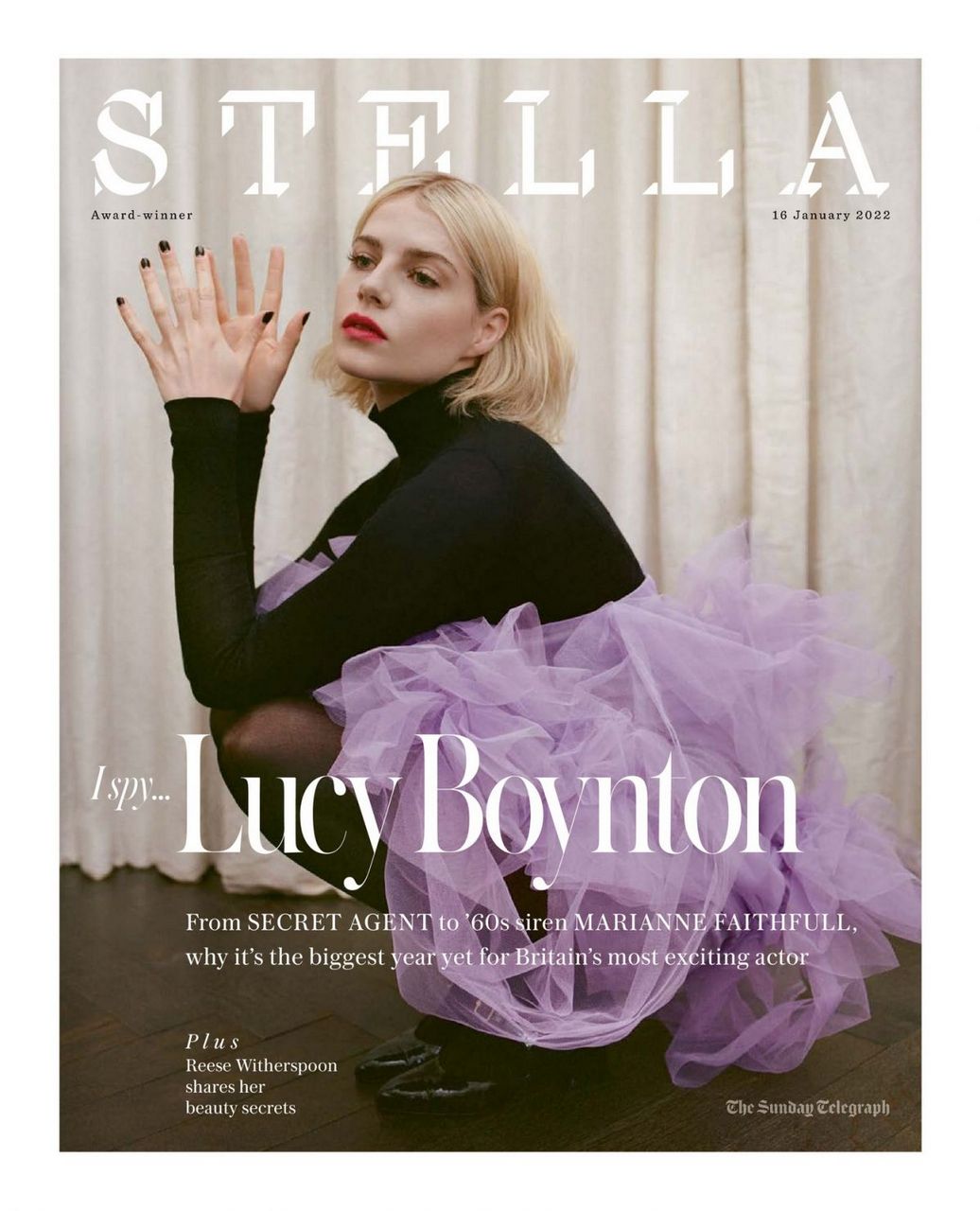 Lucy Boynton The Sunday Telegraph Stella Magazine January