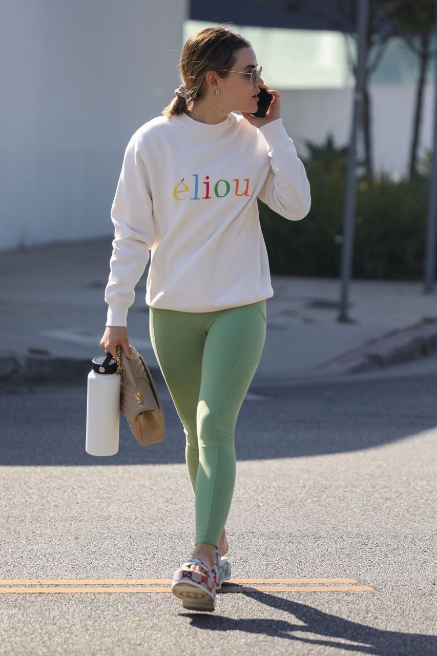 Lucy Hale Arrives Forma Pilates Session Los Angeles
