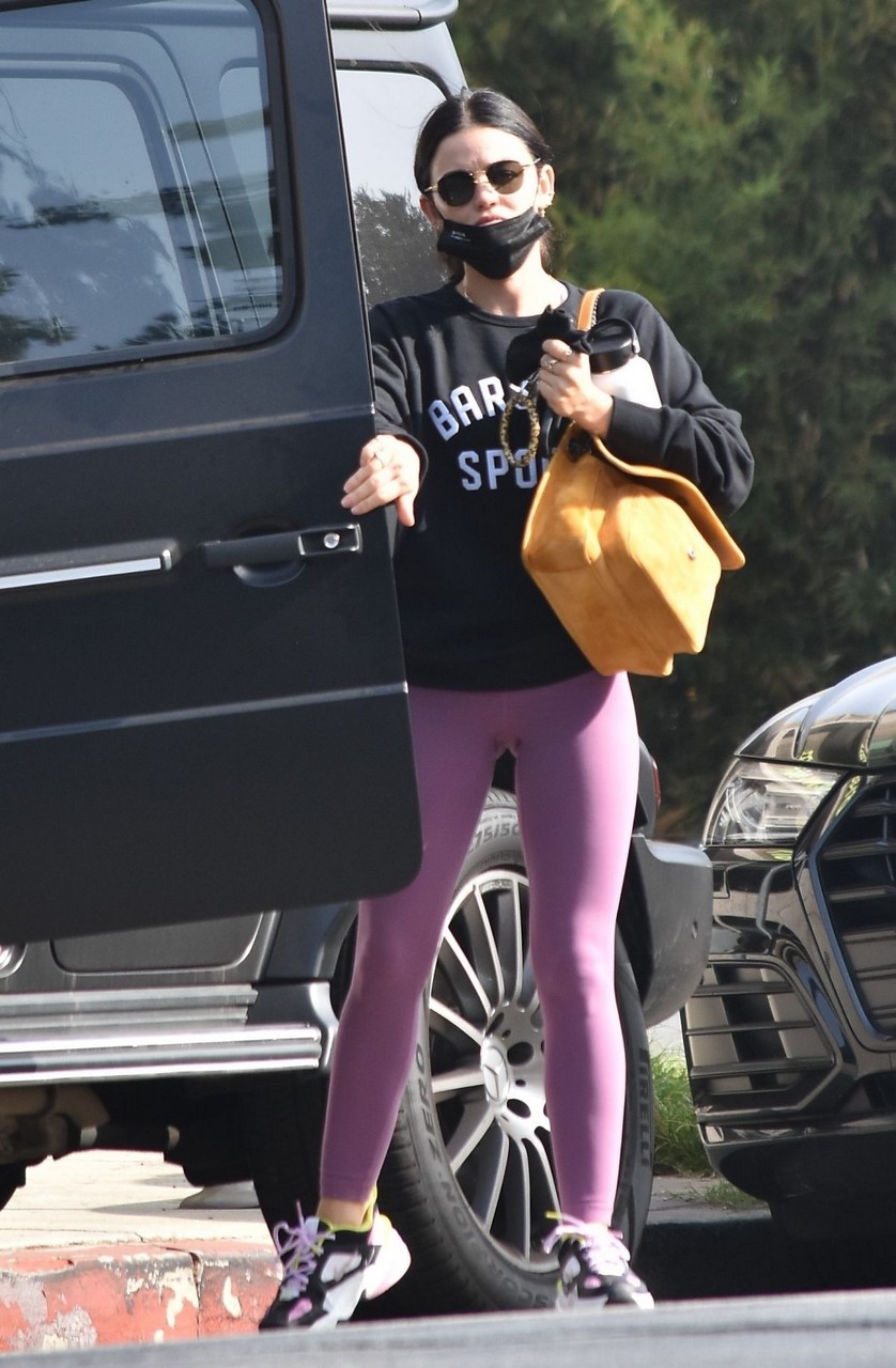 Lucy Hale Arrives Pilates Class West Hollywood