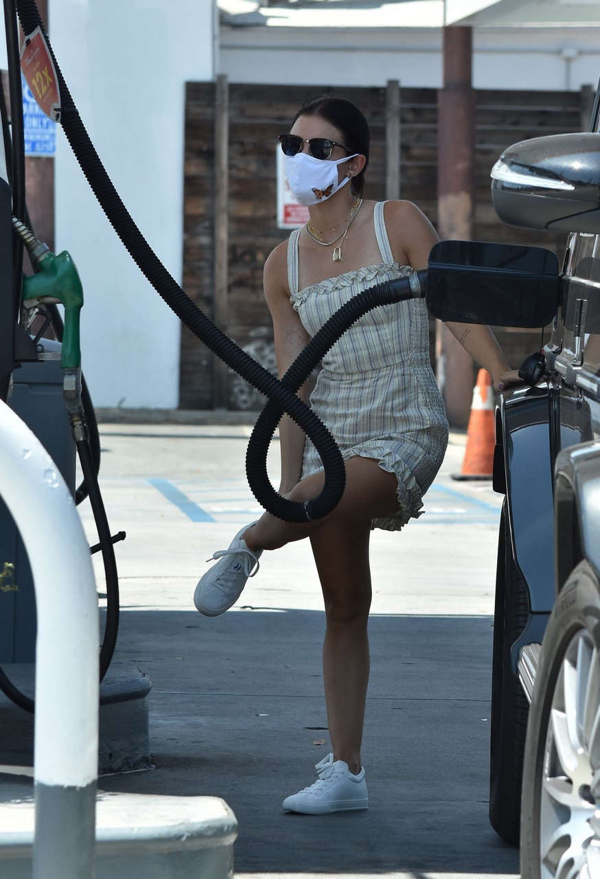 Lucy Hale Gas Station Los Angeles