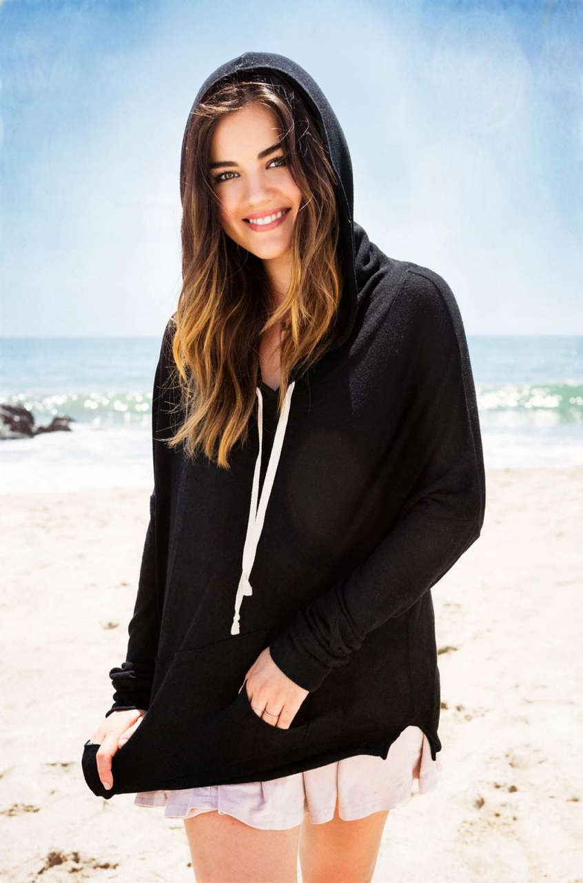 Lucy Hale Hollister Clothing Promoshoot
