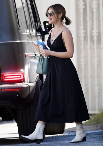 Lucy Hale Leaves Beauty Salon West Hollywood