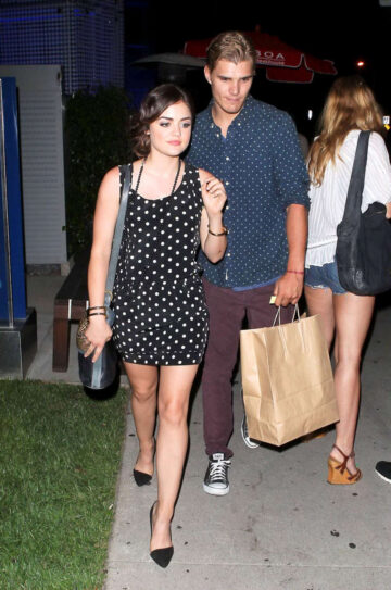 Lucy Hale Leaves Boa Steakhouse Hollywood