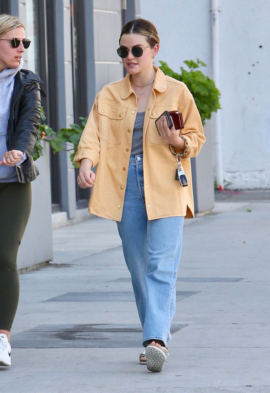 Lucy Hale Leaves Spa Los Angeles
