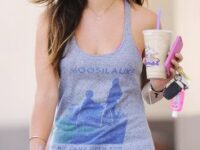 Lucy Hale Leaving The Coffee Bean Tea Leaf In
