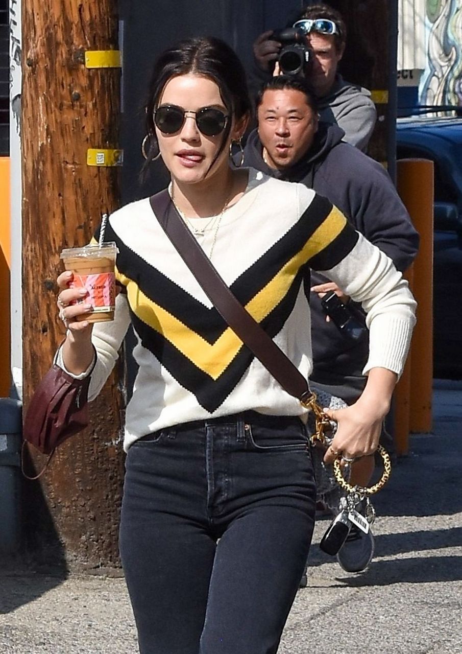 Lucy Hale Out For Coffee Los Angeles