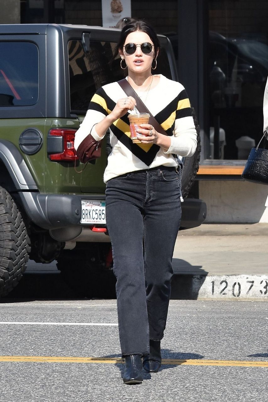 Lucy Hale Out For Coffee Los Angeles