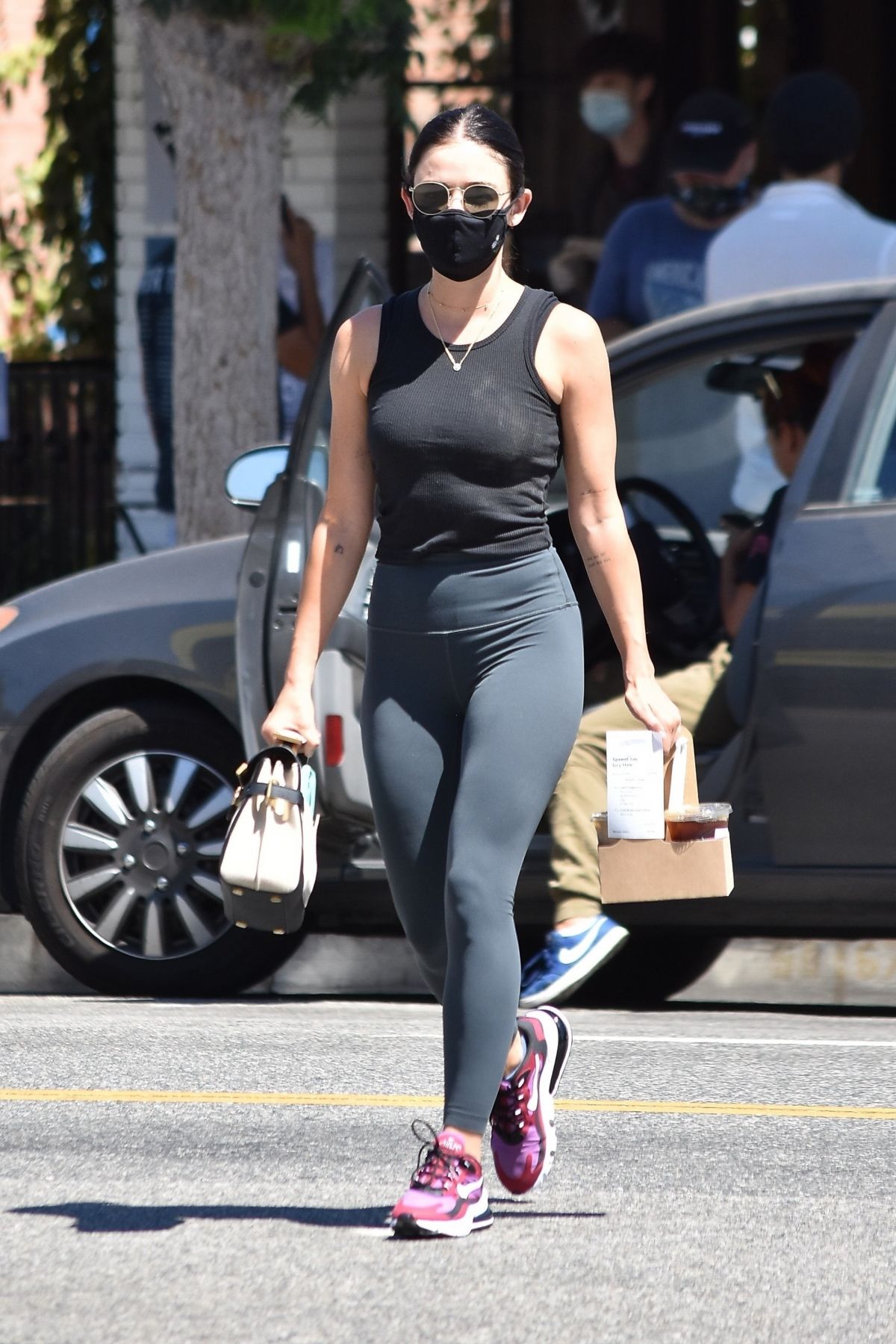 Lucy Hale Out For Coffee Studio City