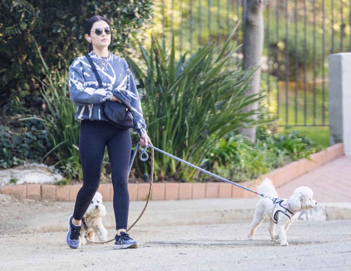 Lucy Hale Out Hiking Studio City