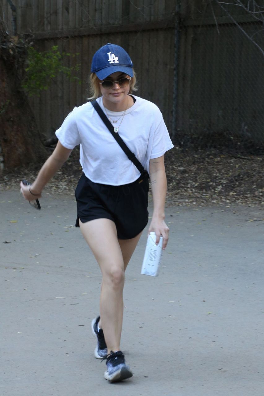 Lucy Hale Out Hikinig Los Angeles