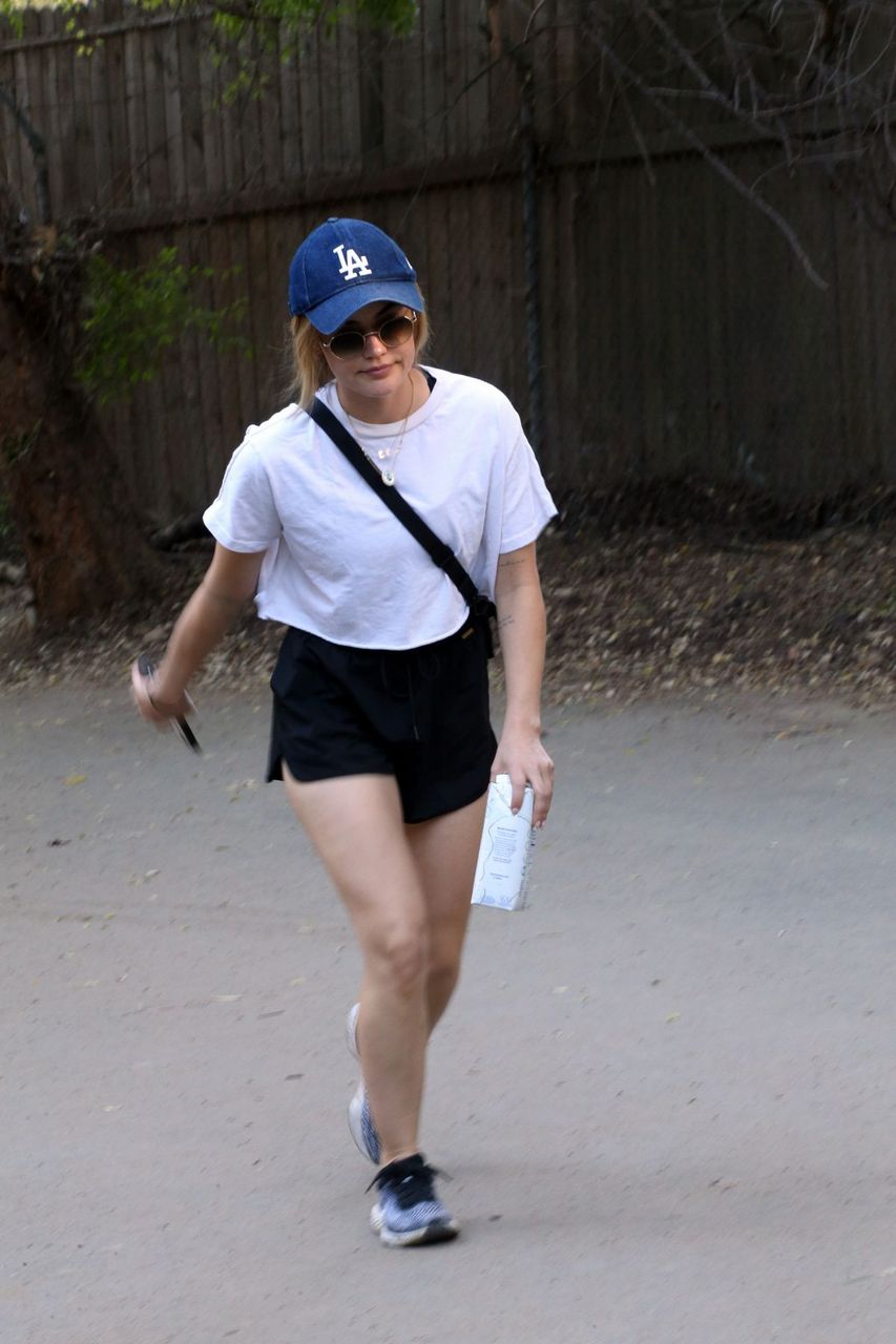 Lucy Hale Out Hikinig Los Angeles