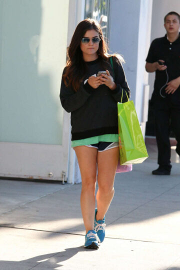 Lucy Hale Out Shopping Studio City