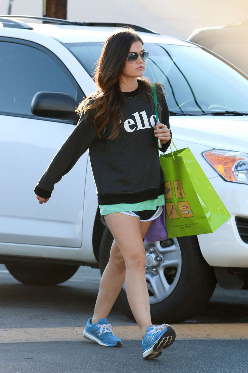 Lucy Hale Out Shopping Studio City