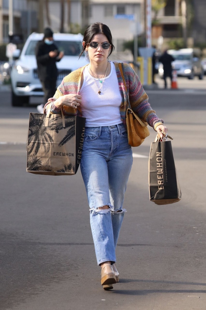 Lucy Hale Shopping Erewhon Market Los Angeles