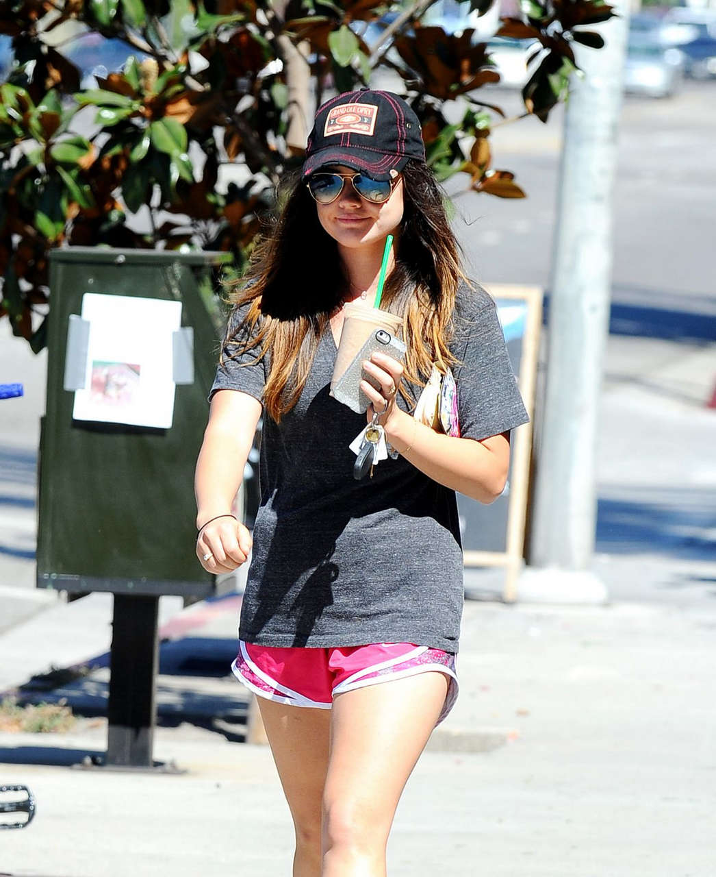 Lucy Hale Shorts Out About Los Angeles