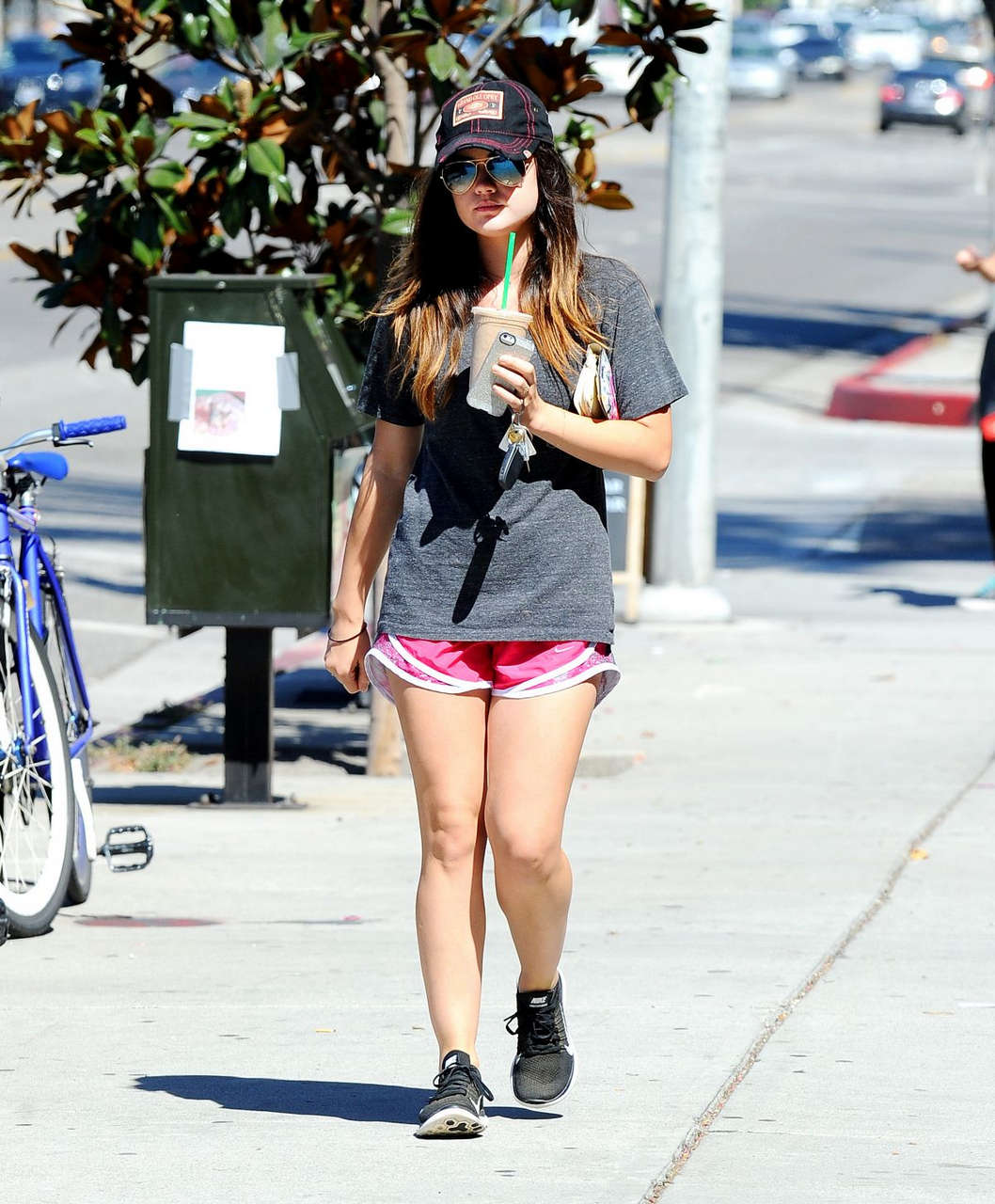 Lucy Hale Shorts Out About Los Angeles