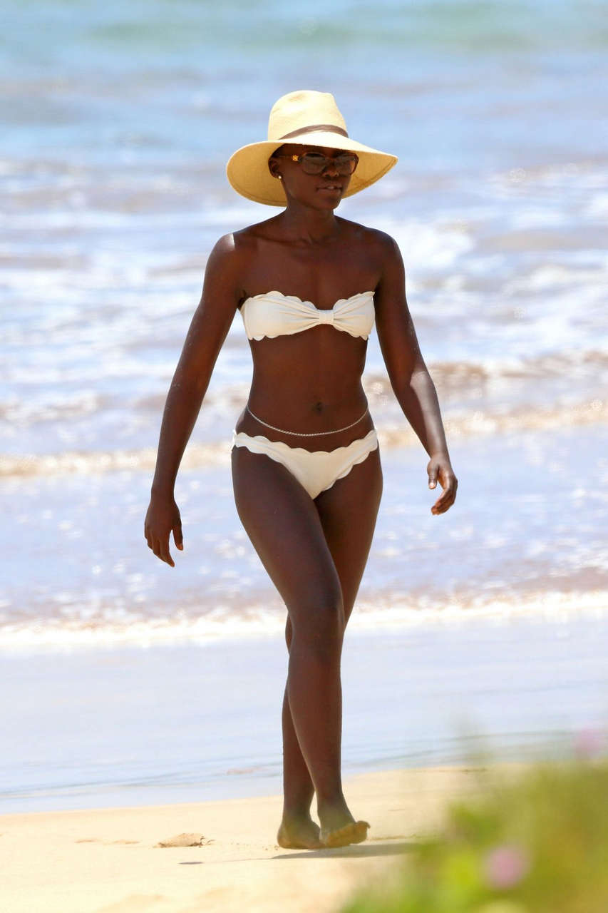 Lupita Nyong O Bikini Beach I Haeaii