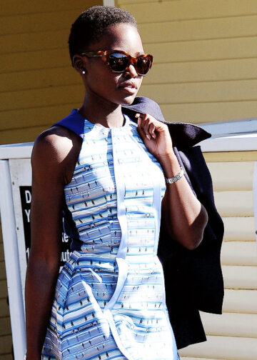 Lupita Nyongo At Moonshadows Restaurant In Malibu