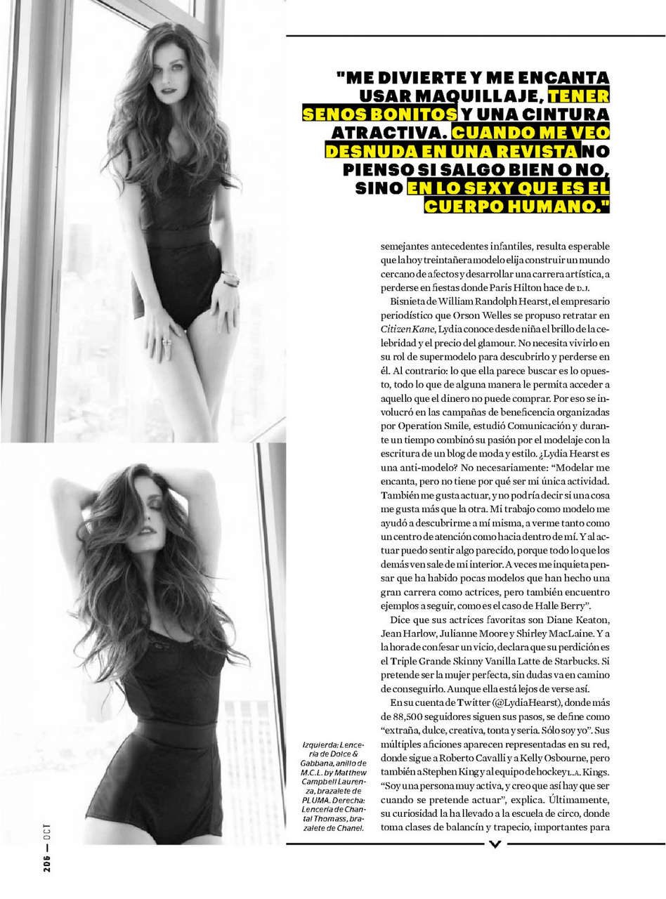 Lydia Hearst Esquire Magazine Mexico October 2014 Issue