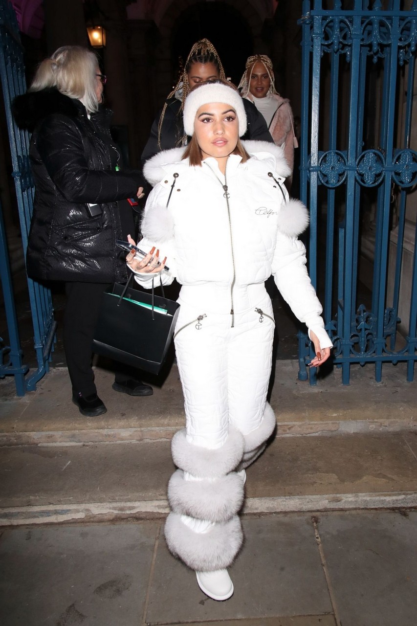 Mabel Leaves Opening Party Skate Somerset House London