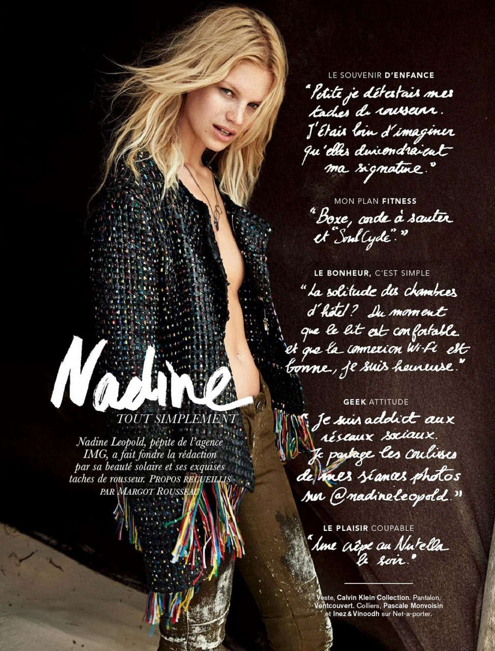 Madine Leopold Glamour Magazine France June 2014 Issue