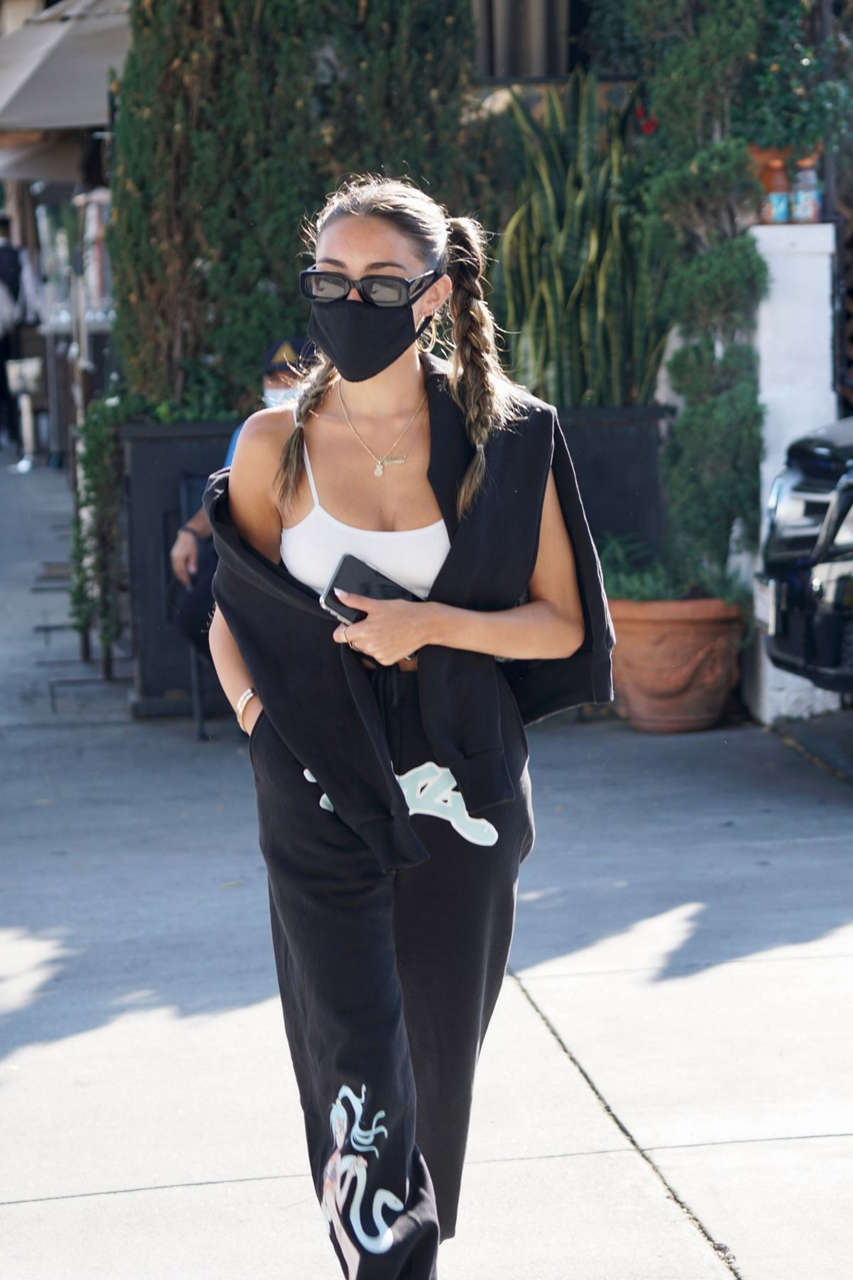 Madison Beer Leaves Il Pastaio Beverly Hills