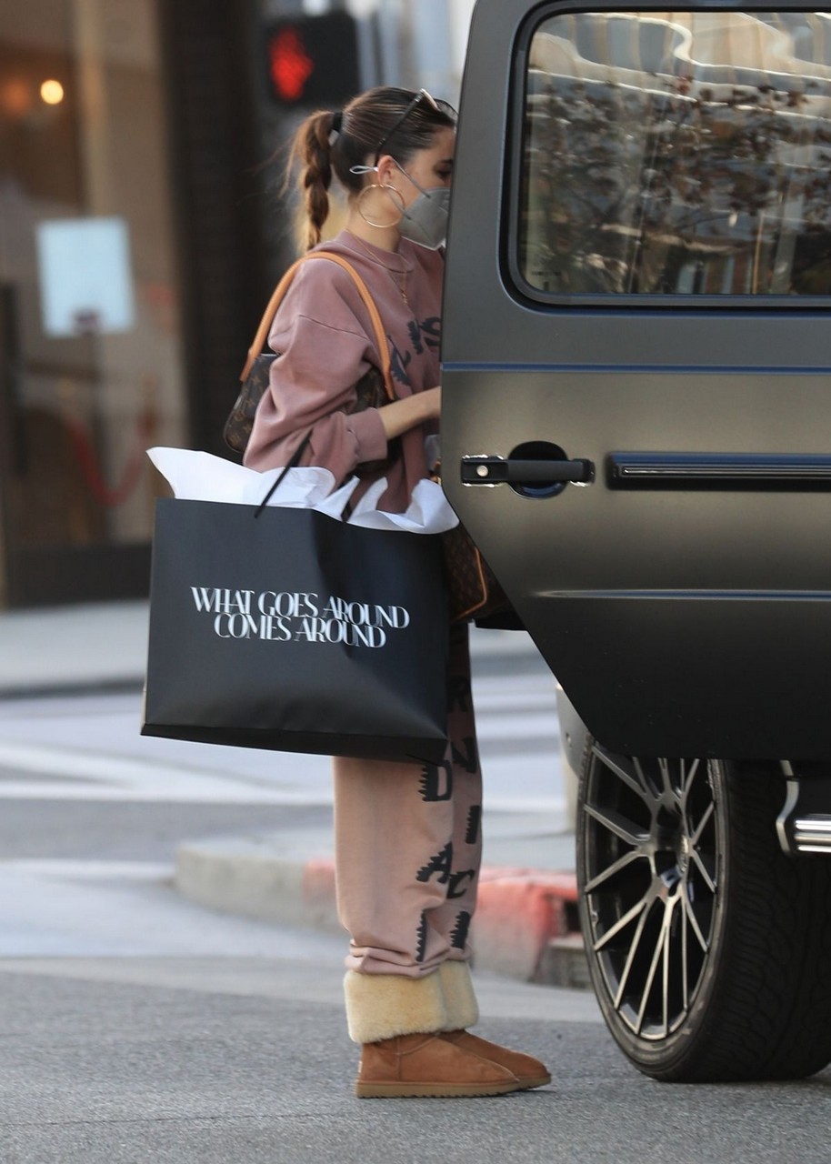 Madison Beer Out For Christmas Shopping Beverly Hills