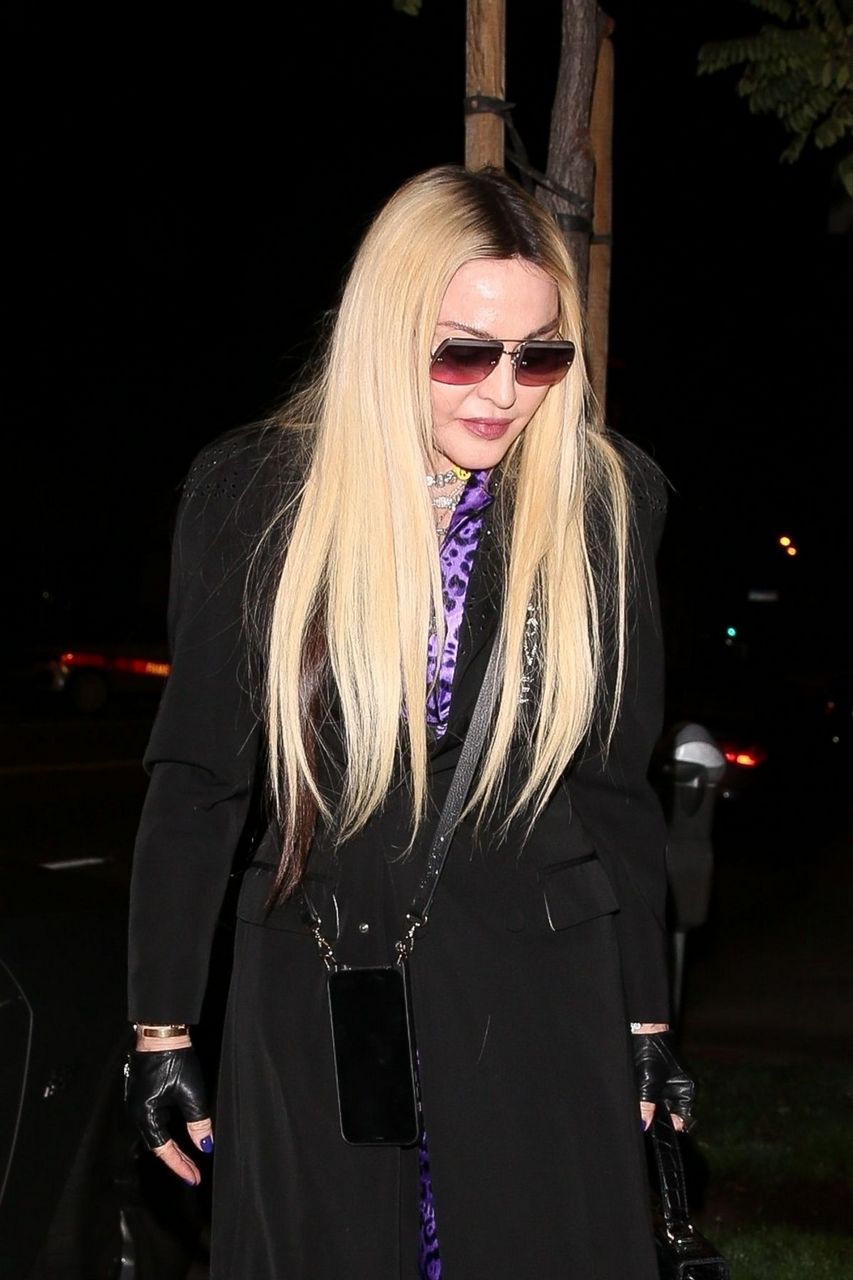 Madonna Out For Dinner Cecconi S Los Angeles