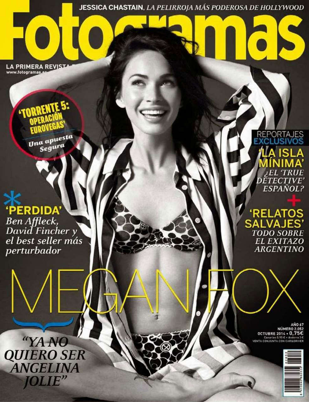 Magan Fox Fotogramas Magazine October 2014 Issue