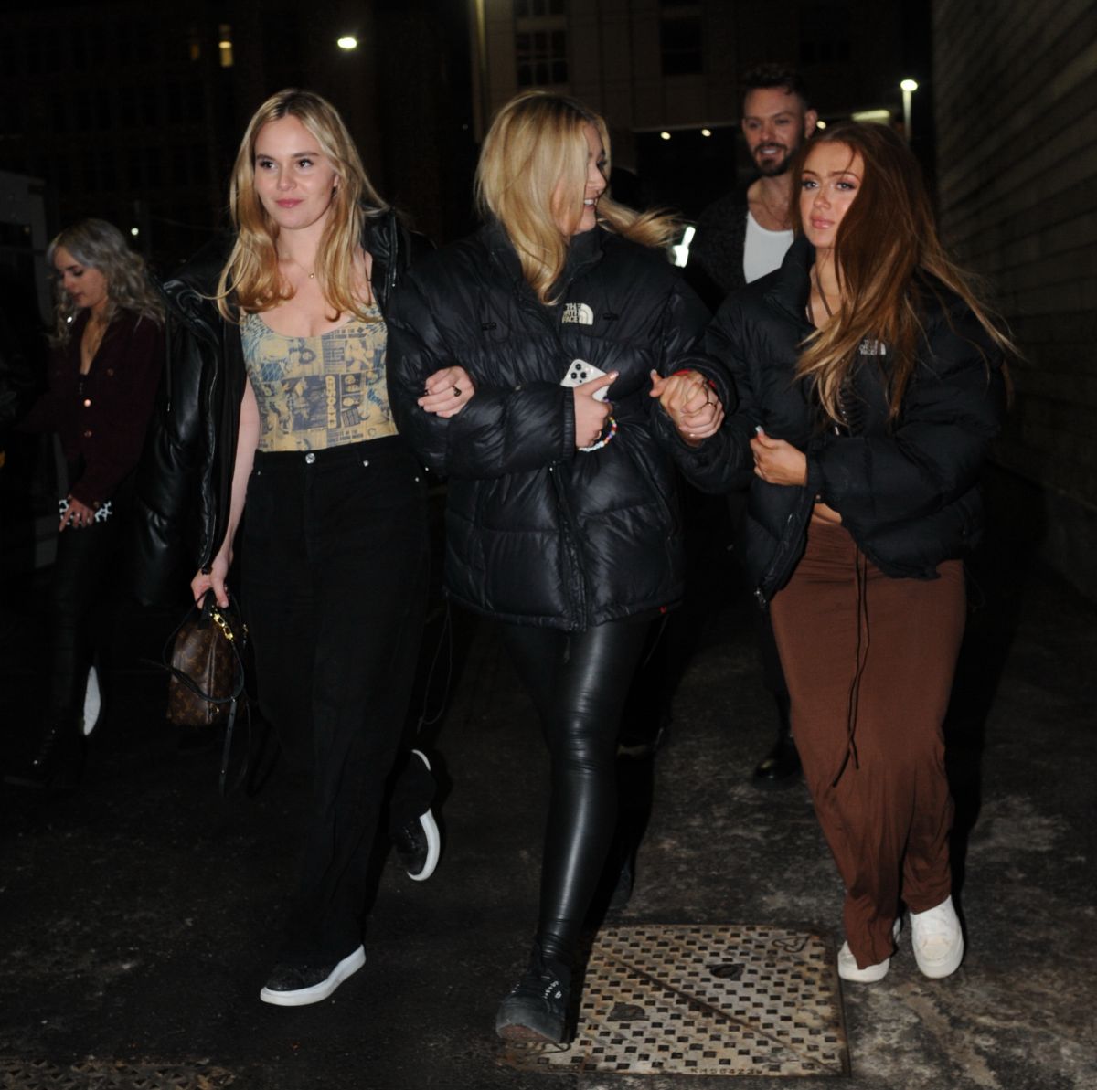 Maisie Smith And Tilly And Holly Ramsay Arrives Menagerie Bar And Restaurant Manchester