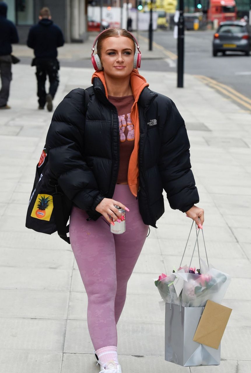 Maisie Smith Leaves Morning Tv Studio Manchester