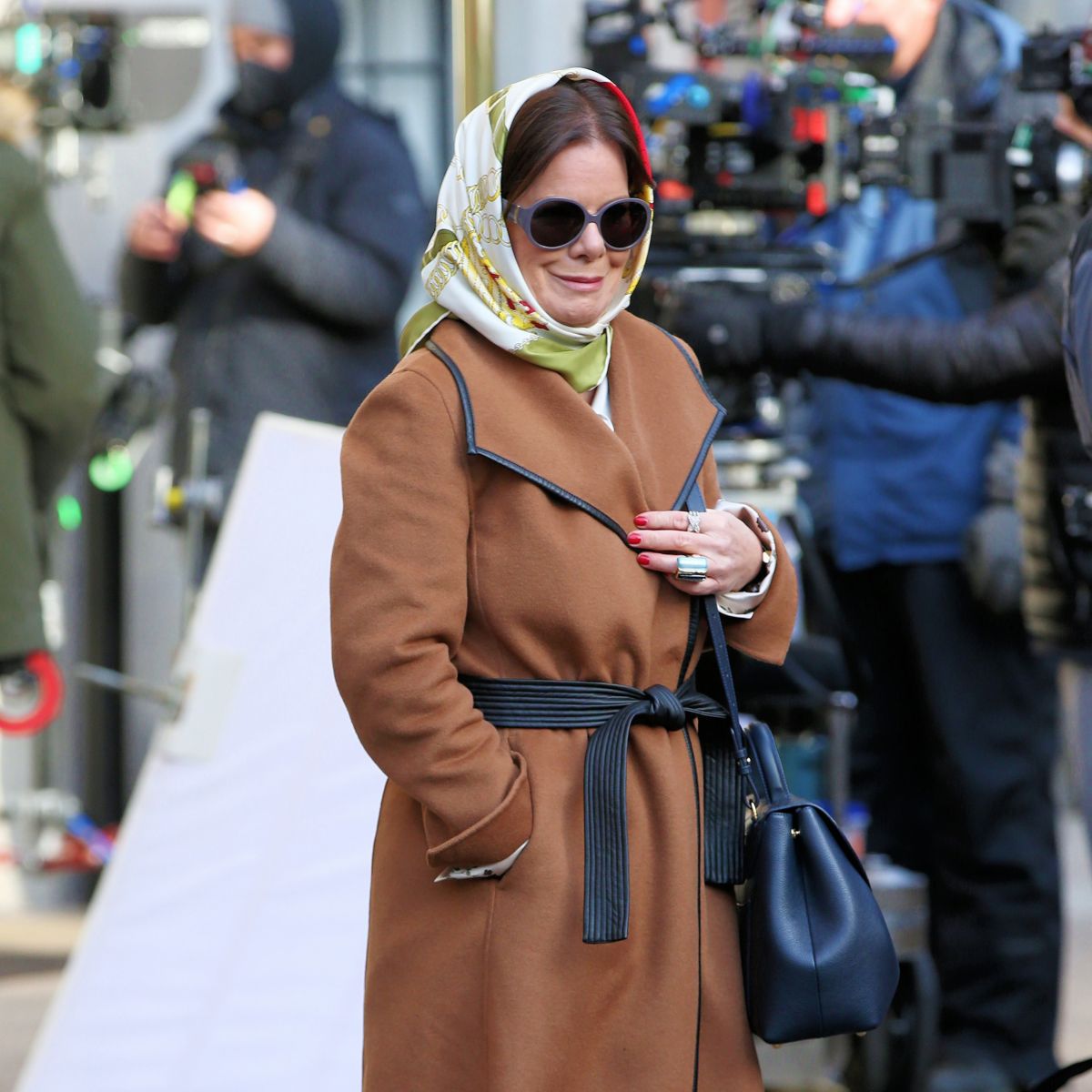 Marcia Gay Harden On The Set Of Uncouple New York