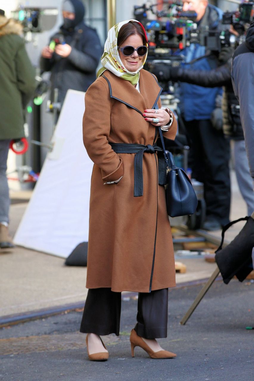 Marcia Gay Harden On The Set Of Uncouple New York