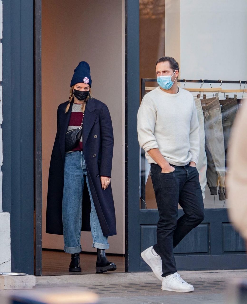 Margot Robbie And Tom Ackerley Out Shopping London