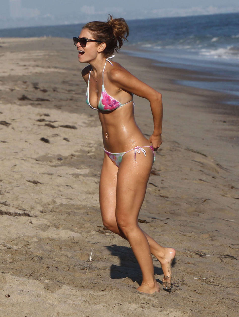 Maria Menounos Bikini Beach Malibu