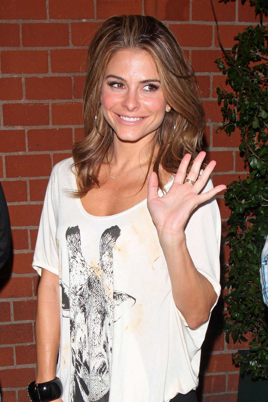 Maria Menounos Leaves Mr Chow Restaurant Hollywood