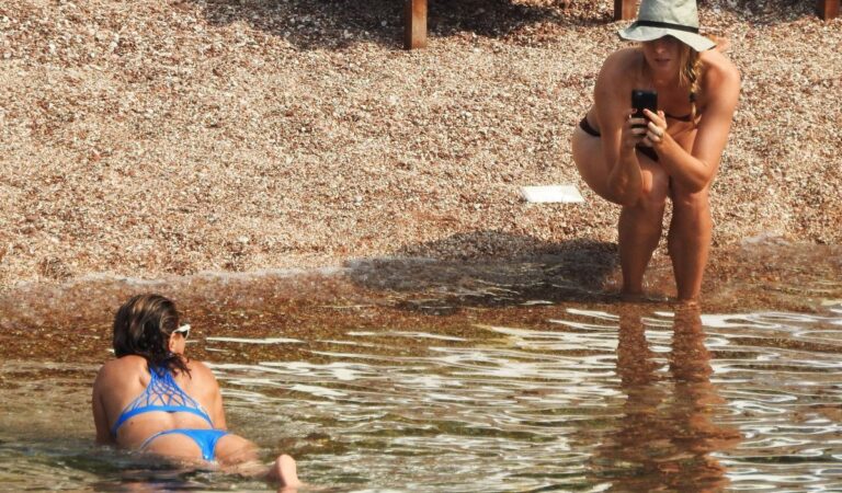 Maria Sharapova In Bikini At A Beach In Montenegro 07192015 (1 photo)