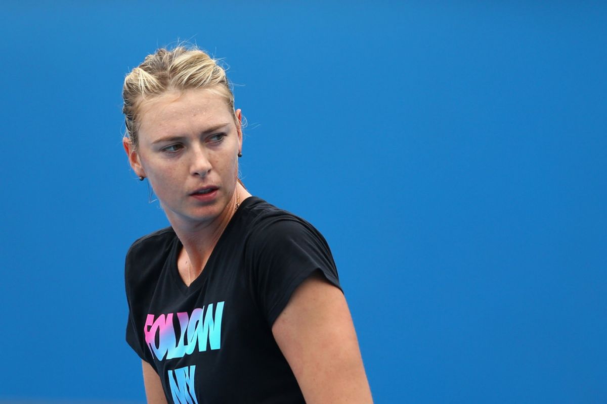 Maria Sharapova Practice Session Melbourne