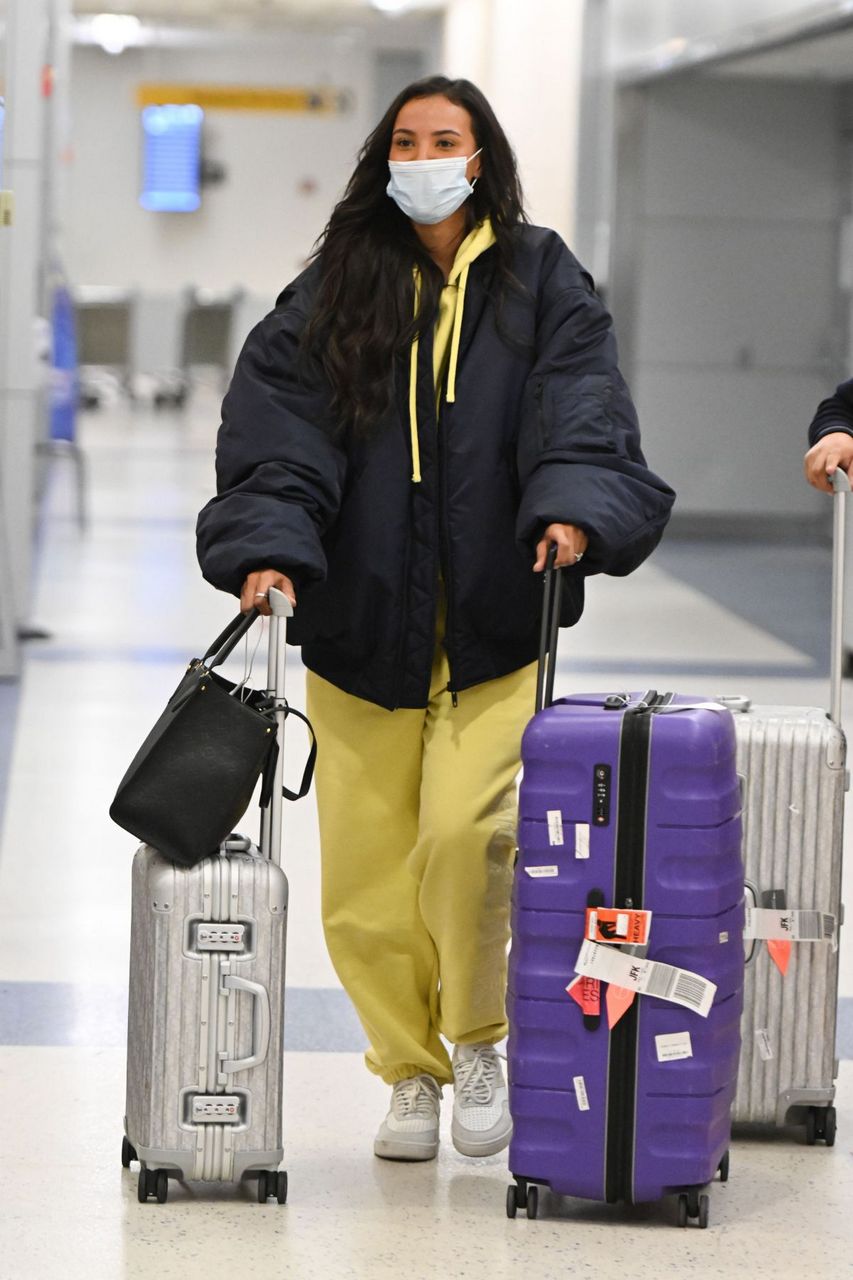 Maya Jama Arrives Jfk Airport New York