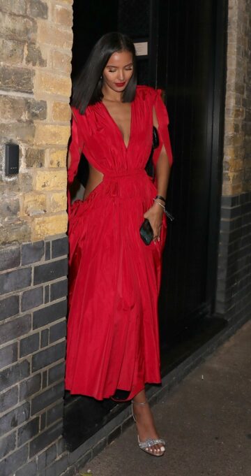 Maya Jama Leaves Fashion Awards Afterparty Chiltern Firehouse London