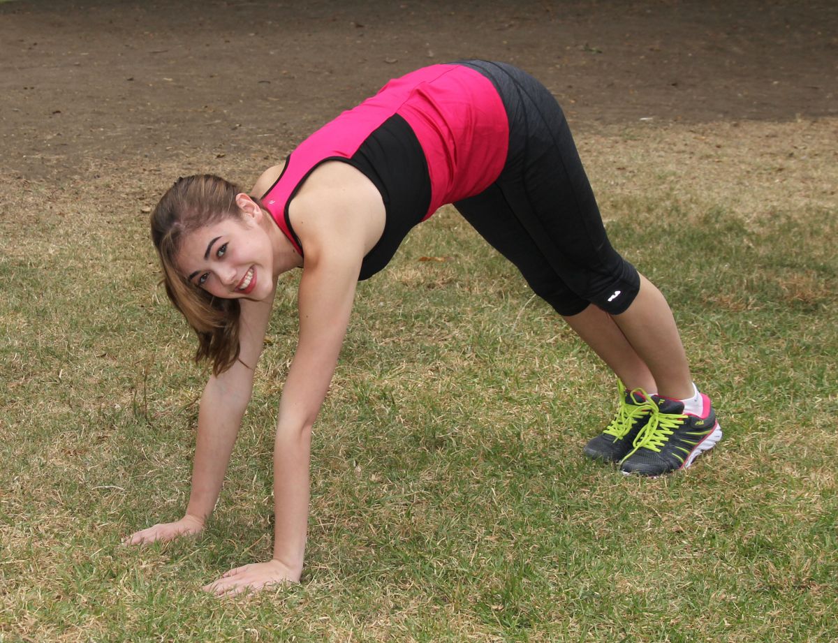 Mckaley Miller Out Exercising Park Los Angeles